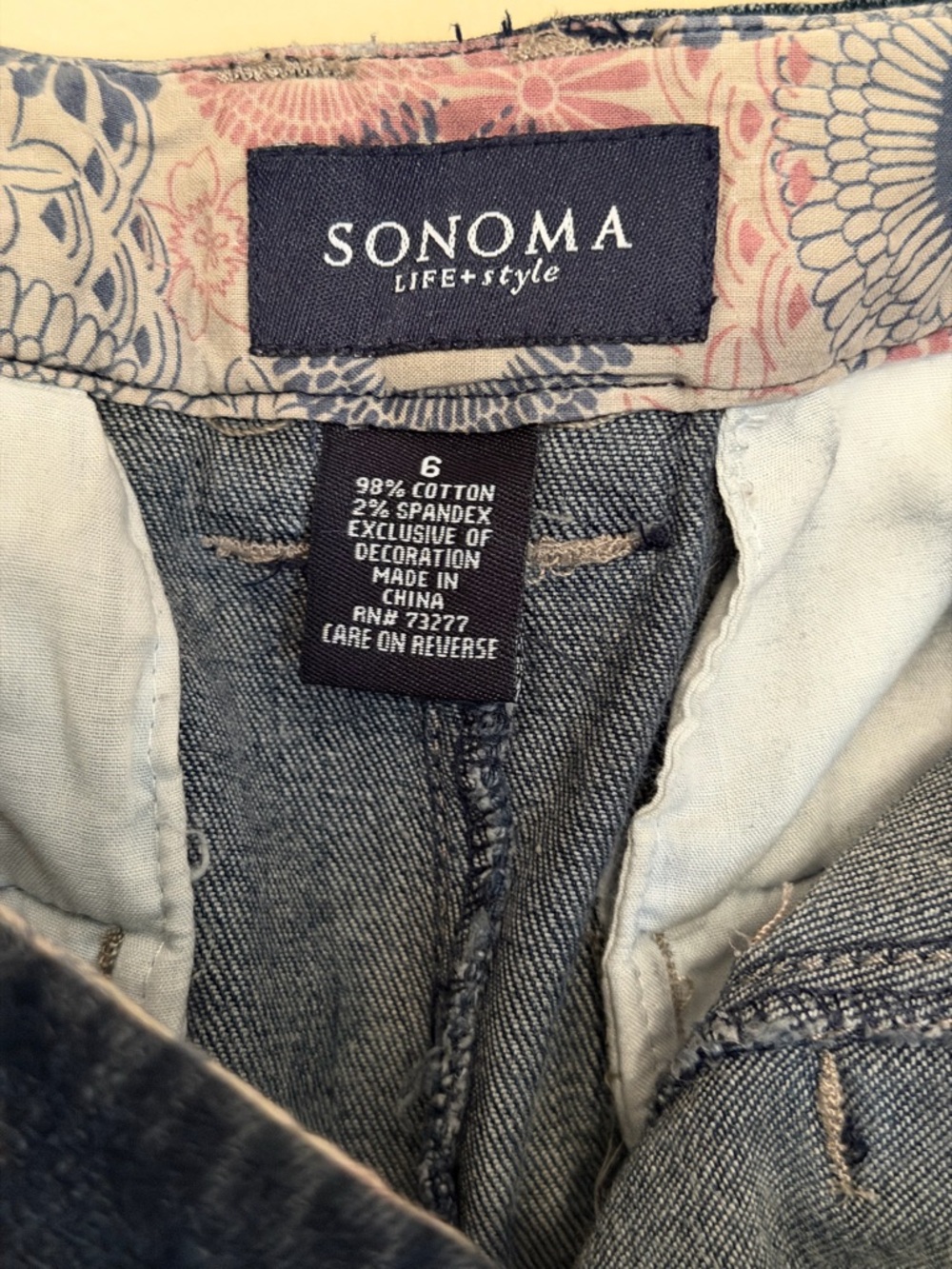 Sonoma Dark Blue Denim Women’s Straight Jeans Skirt - Picture 8 of 8